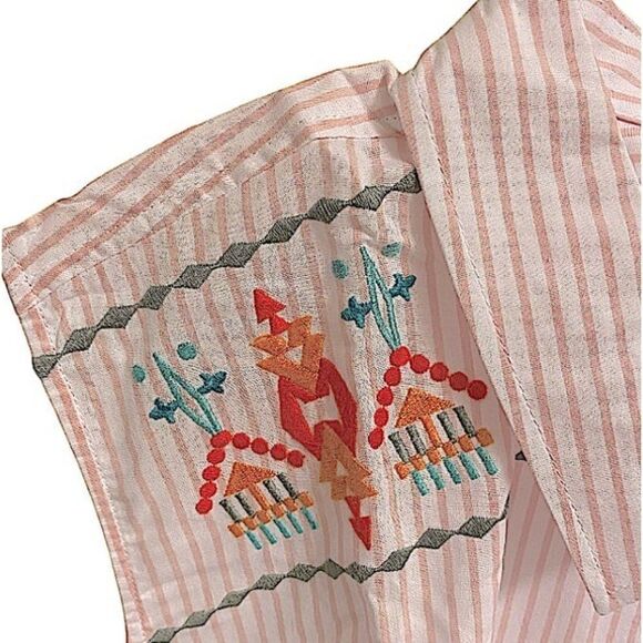 Boho Woman Within Size 4X 34/36 Aztec Print Plus Size Top New Sleeveless Hippie - Picture 5 of 9